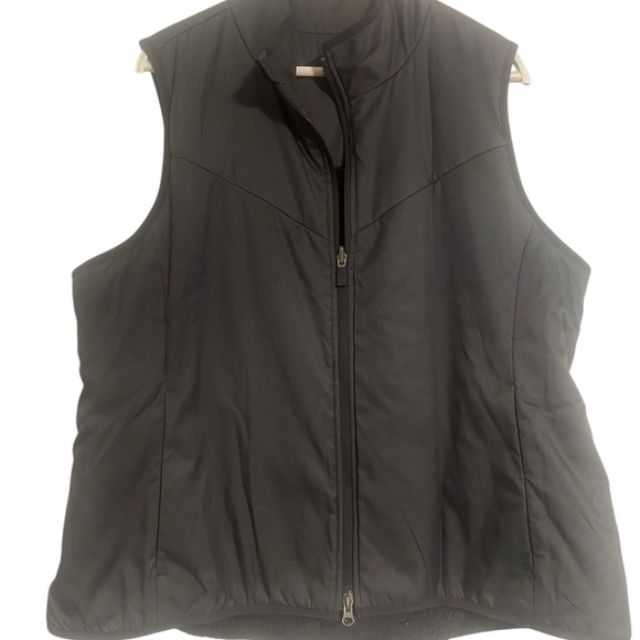 Nike Black Vest Reversible Faux Fur XL - Picture 3 of 13